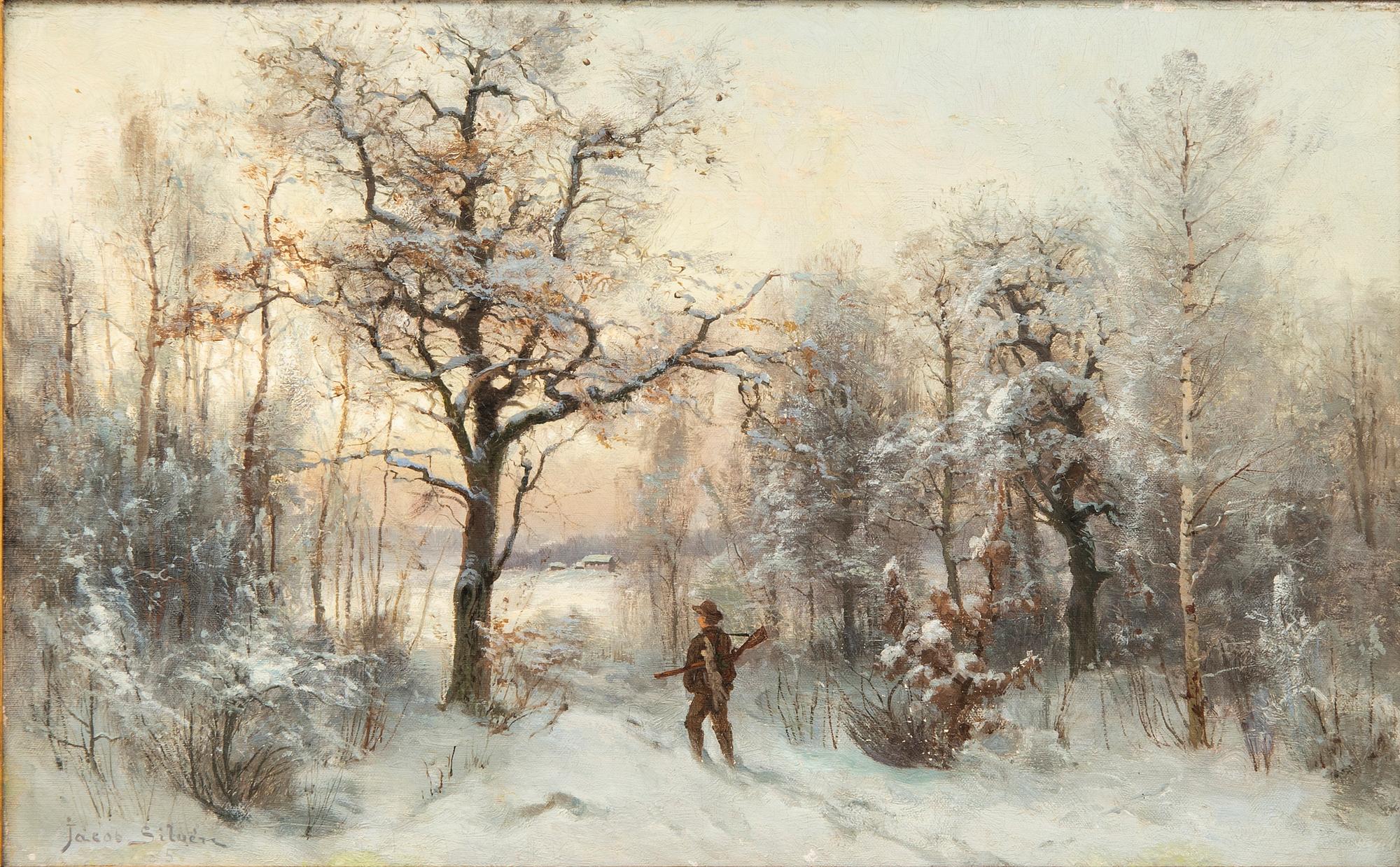 Jacob Silvén, olja på duk signerad och daterad.