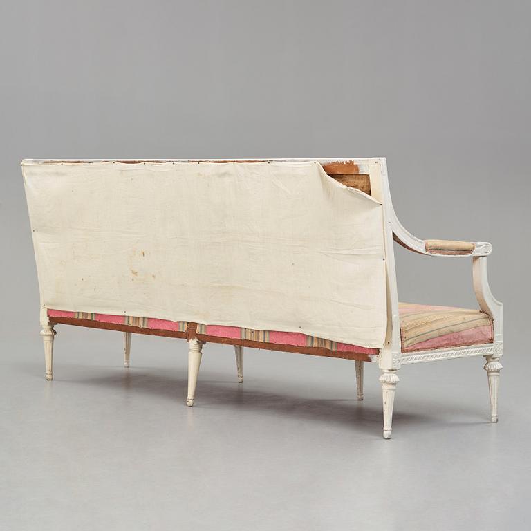 A Gustavian sofa by Johan Hammström (master in Stockholm 1794-1812).