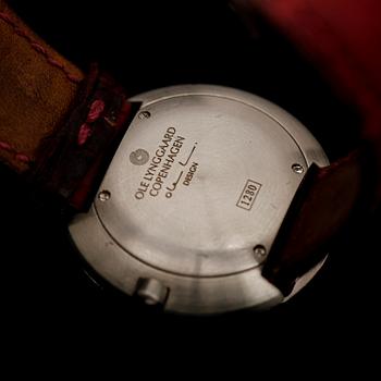 DAMARMBANDSUR, stål, Ole Lynggaard, Köpenhamn, nr 1280.