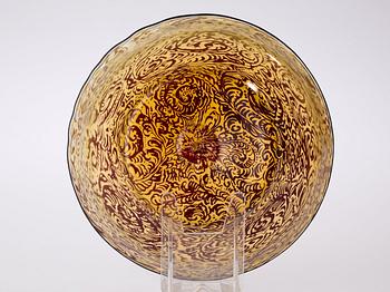 An Edward Hald 'graal' glass vase, Orrefors 1920.
