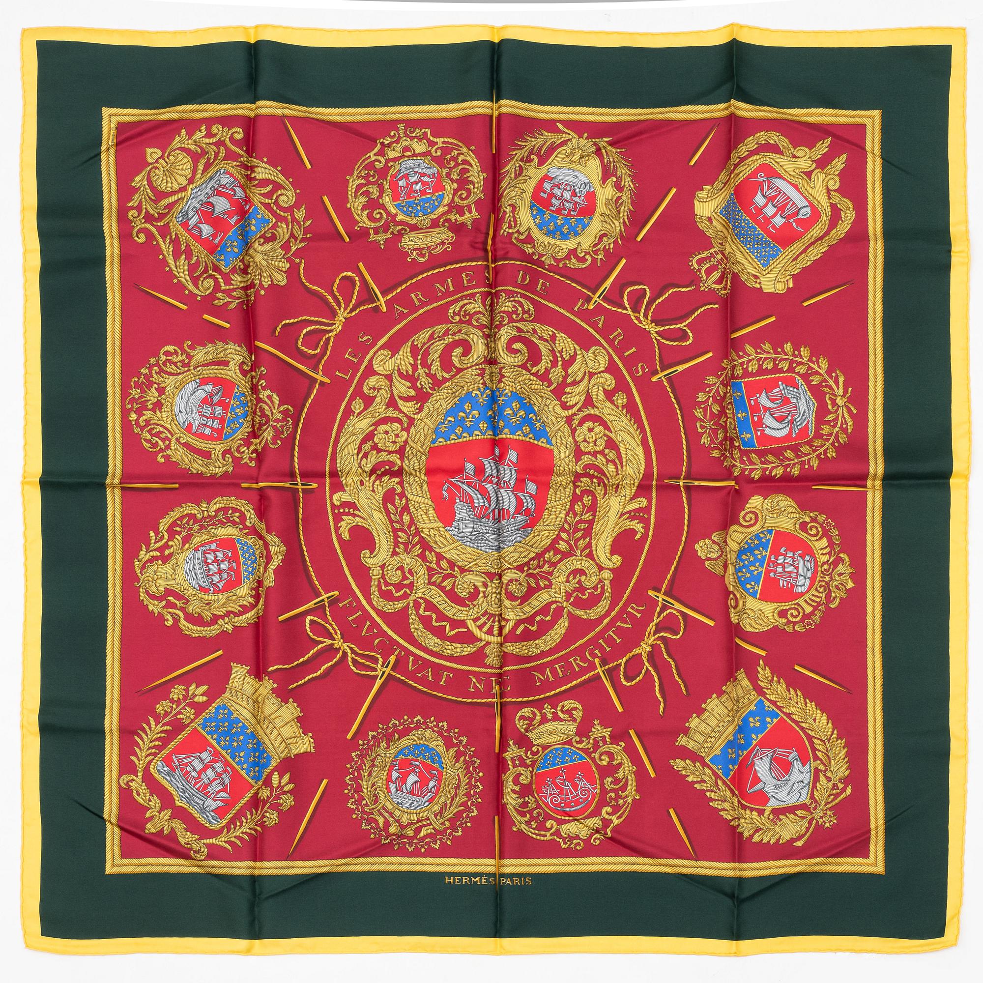 Hermès, scarf, "Les Armes des Paris".