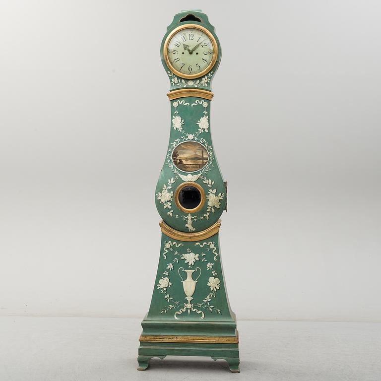 A Swedish Rococo longcase clock, second half of the 18th century.