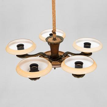 Paavo Tynell, a 1930's '1376/5' chandelier for Taito.