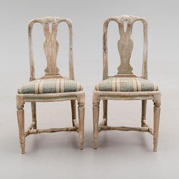 STOLAR, 1 par, gustavianska, 1700-talets andra hälft.