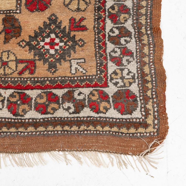 A semi-antique Anatolian rug, possibly Melas, c 230 x 142 cm.