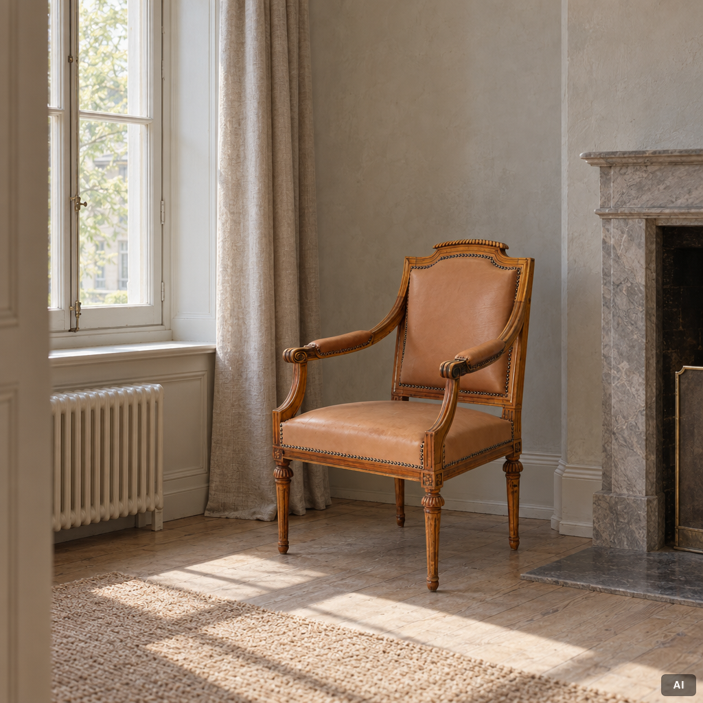Gustavian armchair, 18th century.