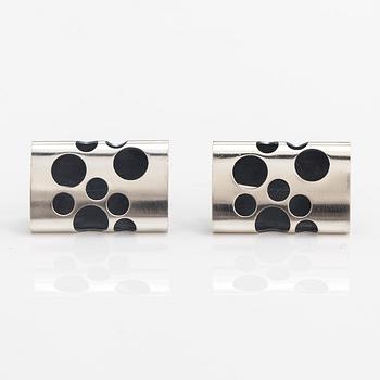 Elis Kauppi, A pair of silver cufflinks. Kupittaan kulta, Turku 1968.