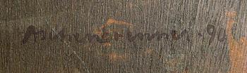 Lennart Aschenbrenner, a signed and numbered bronze and serigraph on wood.