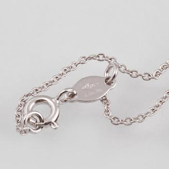 HÄNGE, 18K vitguld med fasettslipade diamanter ca 0.60 ct, rubiner ca 2.31 ct samt rosa safirer ca 0.68 ct. Vikt 7,8 g.