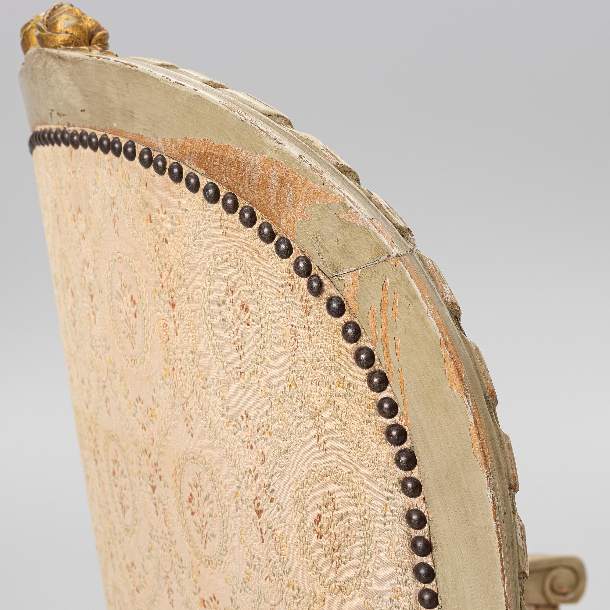 Karmstol, Louis XVI-stil, omkring 1900.