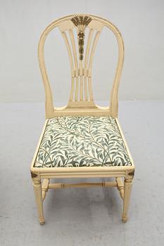 STOLAR, 8 st, gustaviansk stil, 1900-talets andra hälft.