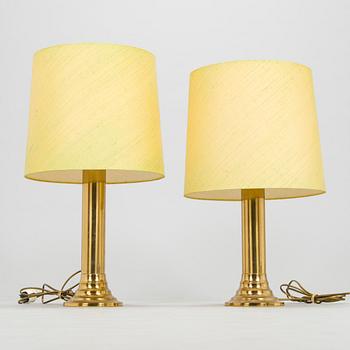 A pair of late 20th century table lamps, Bergboms.