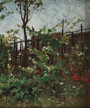 Alfred Wahlberg, Franskt landskap, Barbizon.