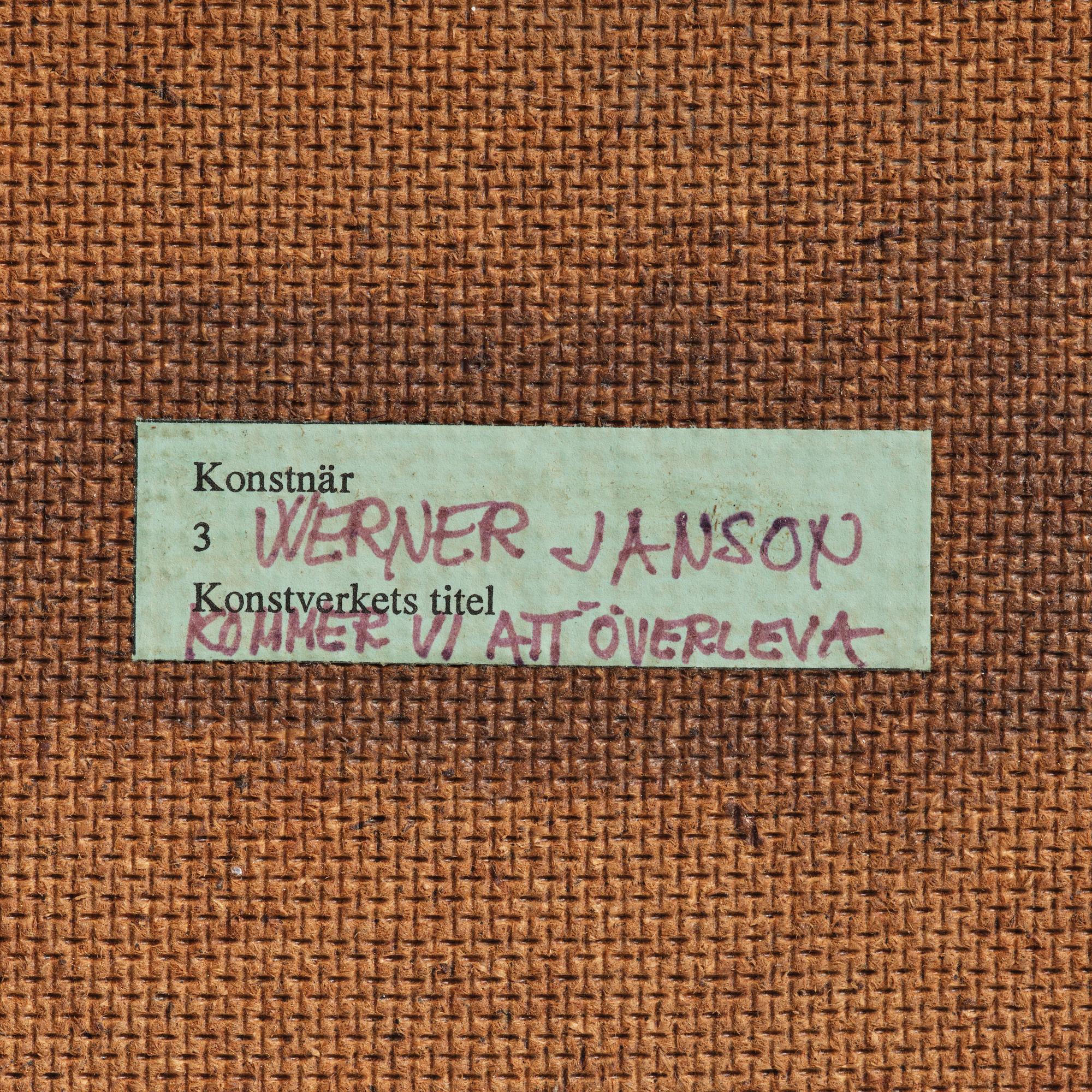 Werner Janson, "Kommer vi att överleva".