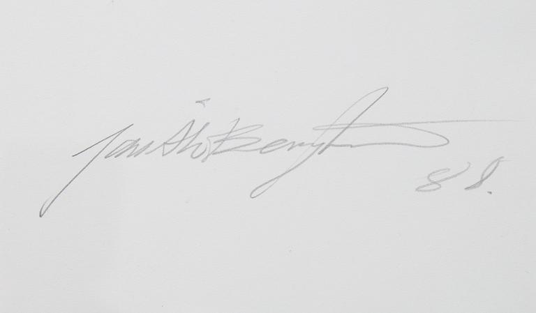 Jan Bengtsson, a photograph, signed and dated -88 on the passepartout and veso.