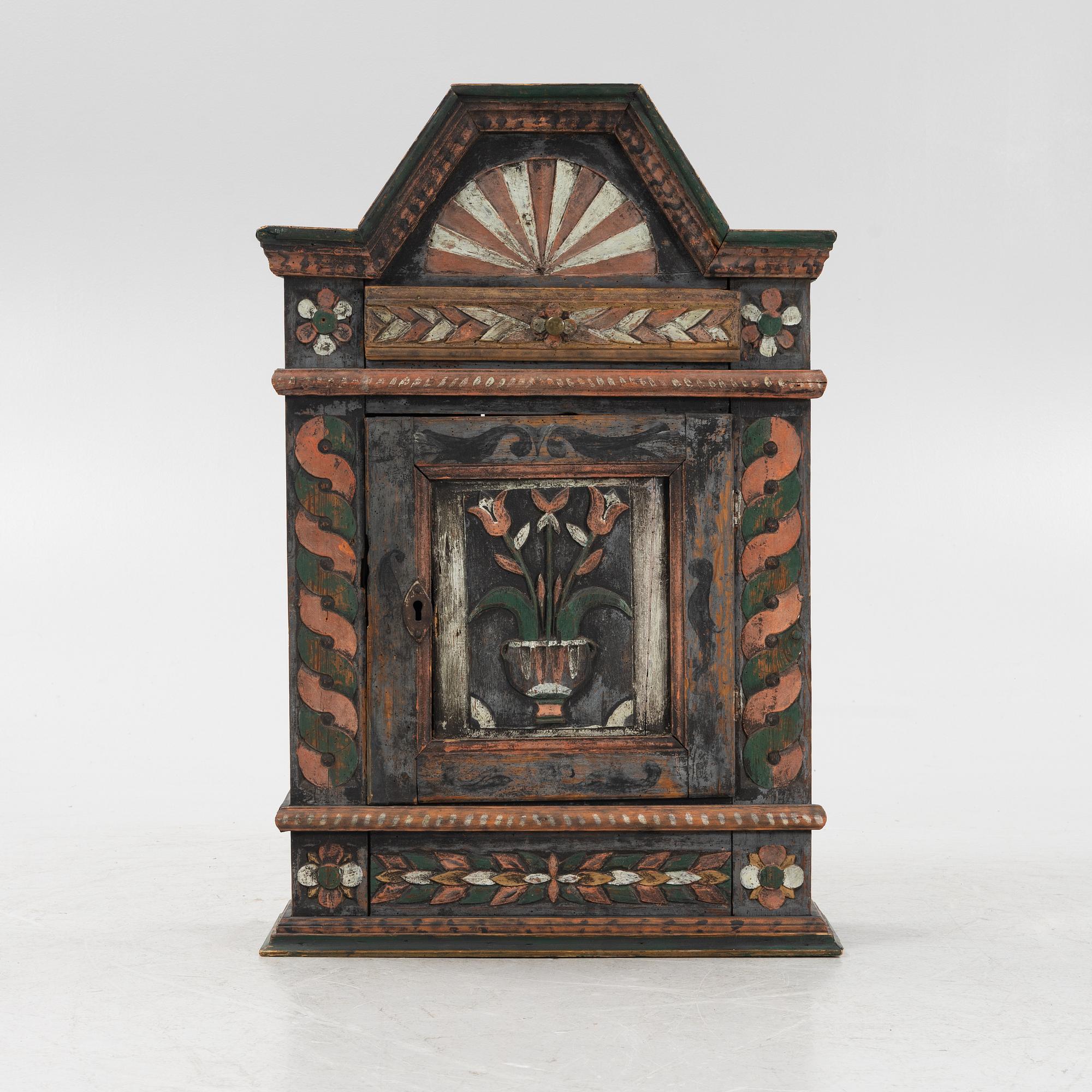 Hängskåp, Småland, 1800-tal.