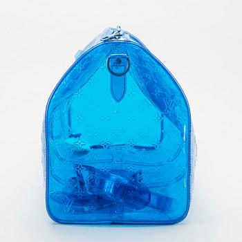 LOUIS VUITTON, bag, Virgil Abloh 'Keepall', Monogram Bandouliere 50 Blue.