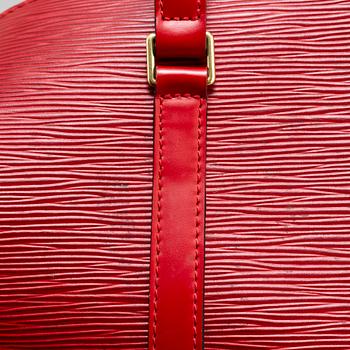 LOUIS VUITTON,  a red 'Epi Soufflot' bag.