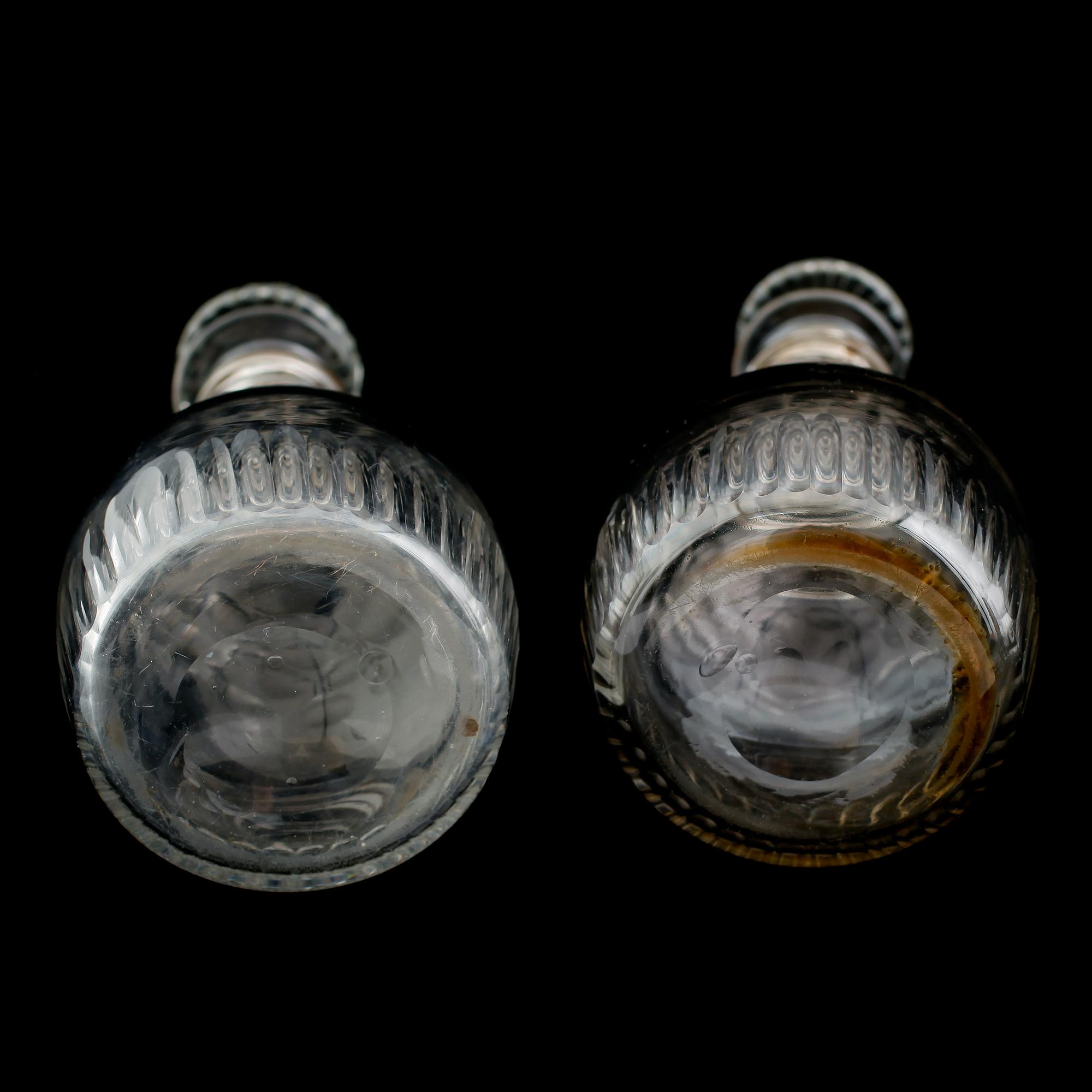 KARAFFER, 1 par, glas, 1800-/1900-tal.