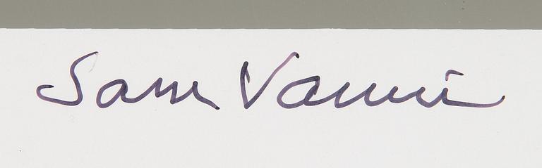 Sam Vanni, serigrafia, näyttelyjuliste, signeerattu Sam Vanni.