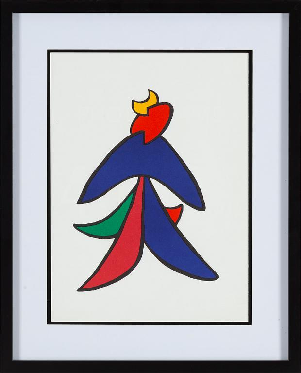 ALEXANDER CALDER, lithographe in colours, from Derrière le Miroir 1963.