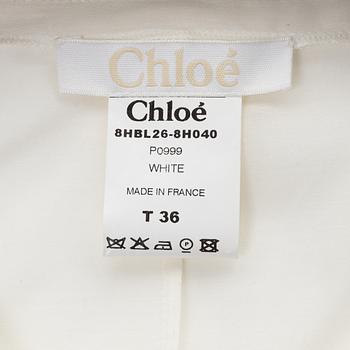 Chloé, a cotton and silk blouse size 36.