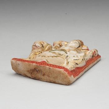 GUDOM, alabaster. Indien, 1800-tal.