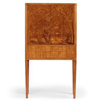 332. Carl Malmsten, a Swedish Modern cabinet on stand, a journeyman's masterpiece by Sven-Erik Fryklund, Sweden 1942.