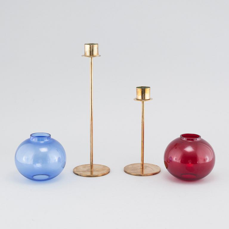 Two candle lanterns by Hans-Agne Jakobsson, Markaryd, second half of the 20th century.