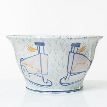 Herman Fogelin, Bowl, stoneware, signed.