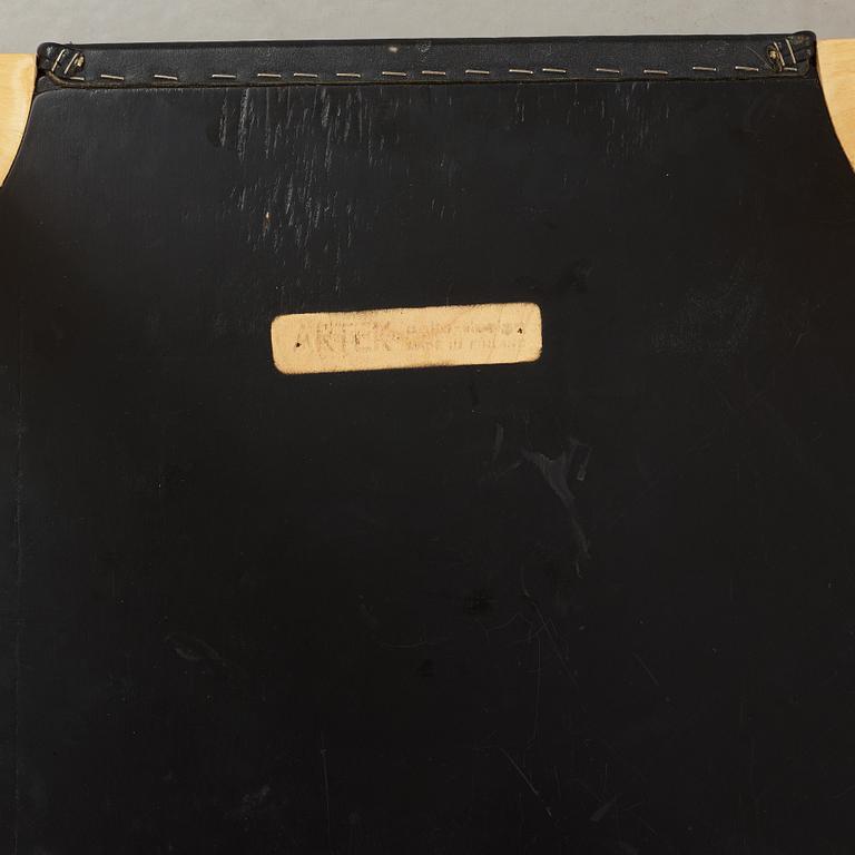 A set of three stools by Alvar Aalto, Artek.