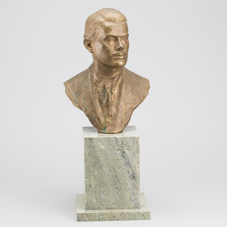 HANS STOLTENBERG-LERCHE,  a bronze bust, Signed and dated 1916 Rome.