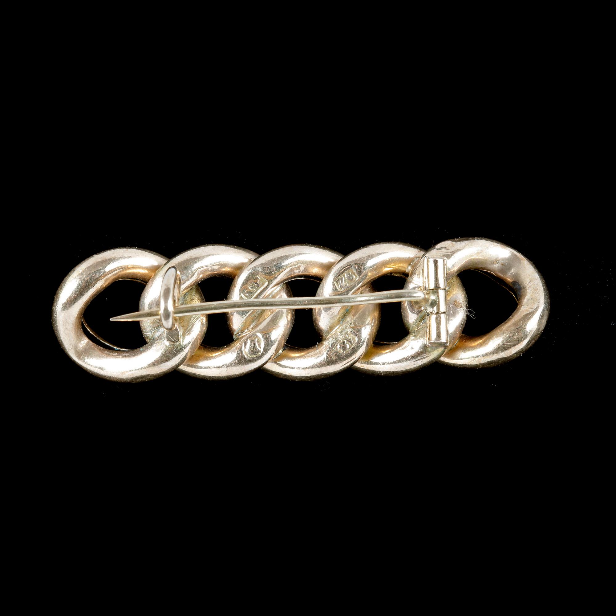 PARTI SMYCKEN, 3 delar, 18k guld. Tot vikt 9 g, 1900-tal.