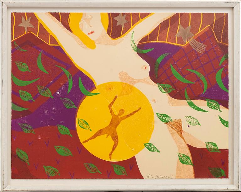 STEFAN W IGELSTRÖM, lithograph in colours signed and numbered 7/16.