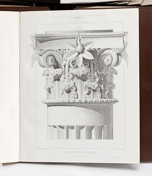 BOOK. "Revue Général de L'árchitecture et des Travaux Publics". Sous la direction de César Daly. (42 volumes).