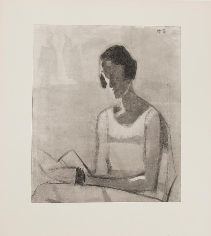 HELENE SCHJERFBECK, painokuvasalkku, 48 osaa, 1945.