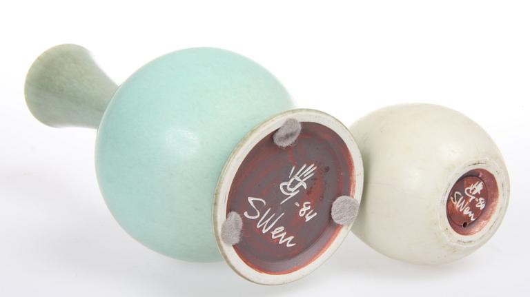 PARTI STENGODS, 4 delar, Sven Wejsfeldt, Gustavsberg samt Carl Harry Stålhane, Rörstrand.