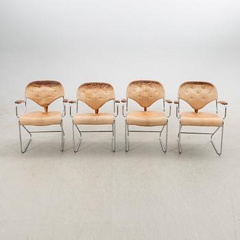 Sam Larsson, karmstolar, 4 st, "Sam", Dux, 1980-tal.