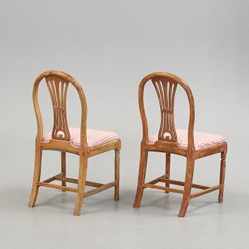 STOLAR, ett par. Gustavianska, omkring 1800.