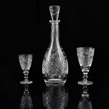 Fritz Kallenberg, glasservis, 26 delar, "Elvira Madigan" Kosta och Kosta Boda.