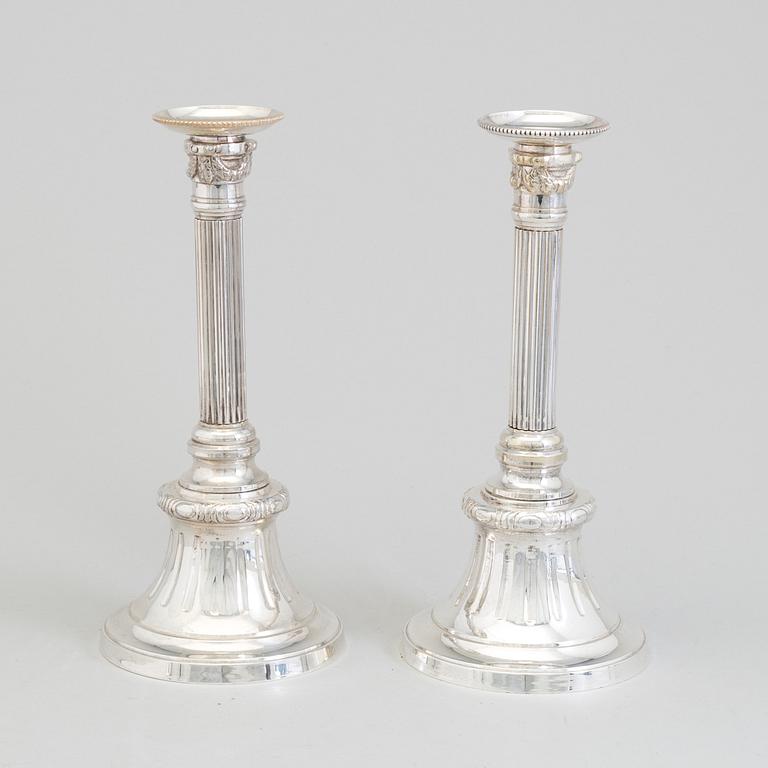 A pair of silverplated candelabra, "Väsby" of the IKEA 18th century series, late 20th century.