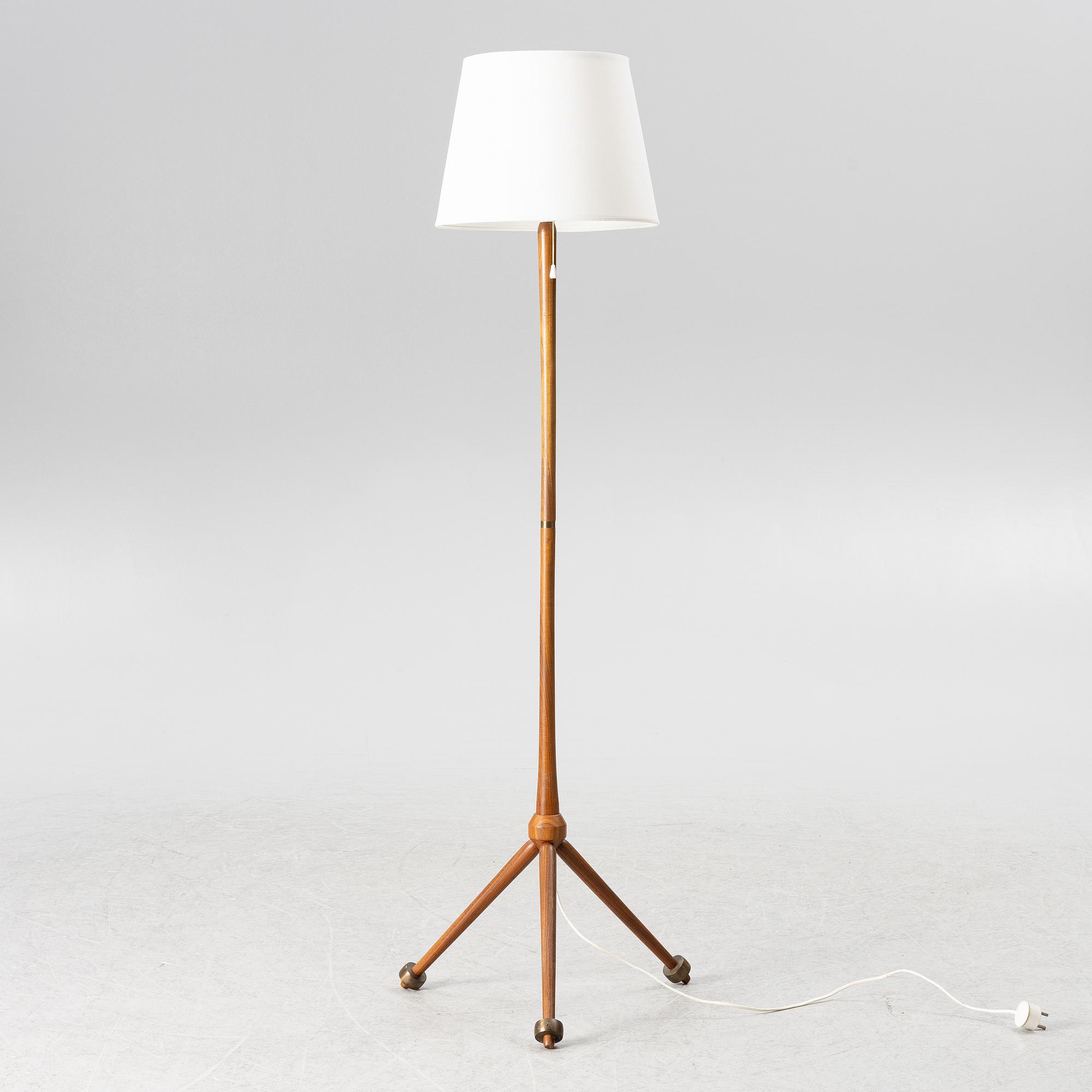 Scandinavian Modern, golvlampa, teak, 1950-tal.