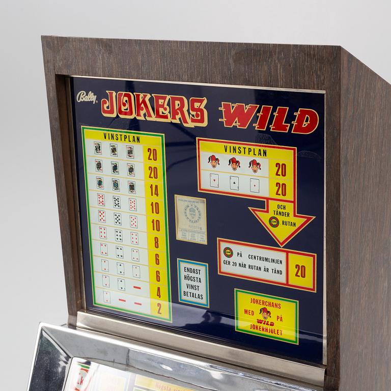 A 'Jokers Wild' slot machine, Bally, Chicago, USA, second half of the 20th Century.