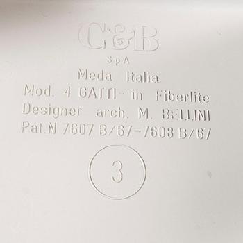 A set of 4+s Mario Bellini, tables/side tables for C&B, designed in 1966.