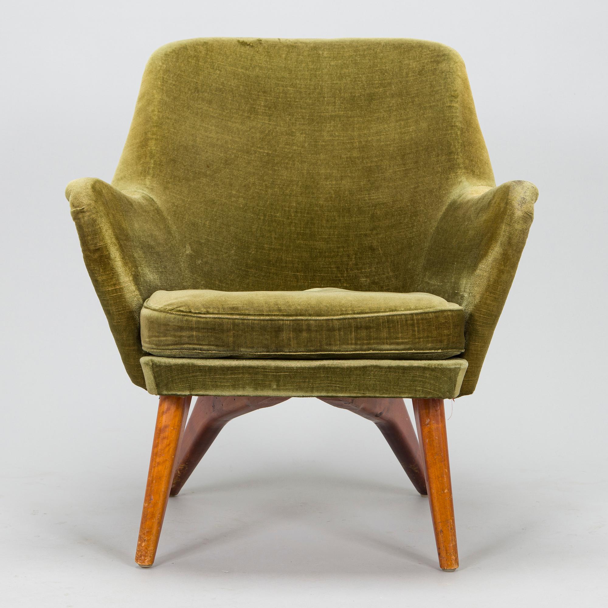 Carl Gustaf Hiort af Ornäs, fåtölj, "Pedro", för Hiort Tuote Puunveisto Oy - Träsnideri Ab, 1950-tal.