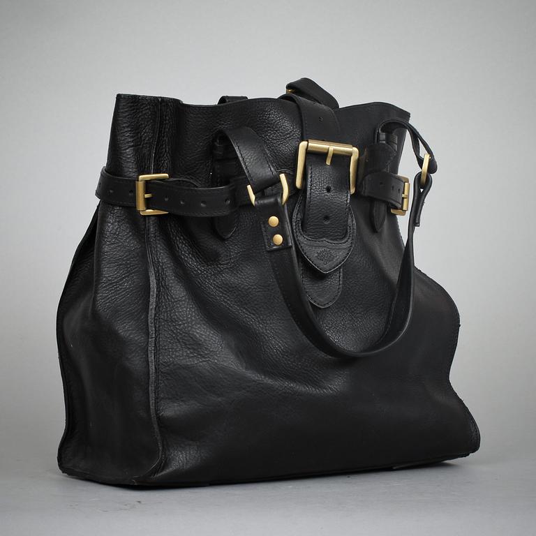 AXELVÄSKA, "Elgin Black", Mulberry. 2000-tal.