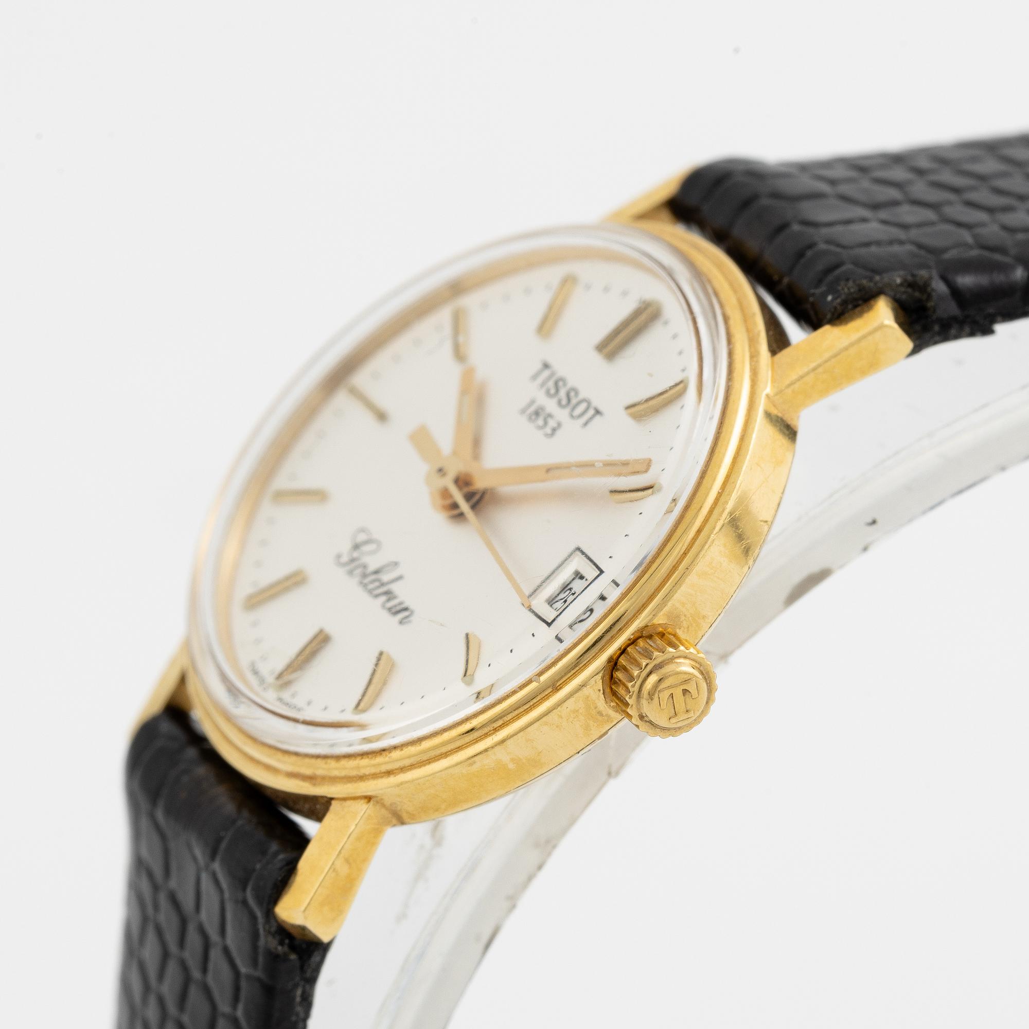 Tissot, 18K guld, Goldrun, armbandsur, 22 mm.