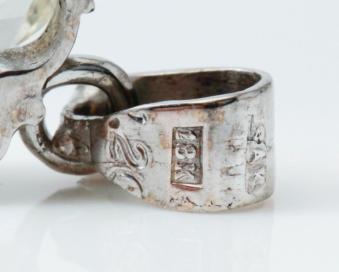 HÄNGE, 18K vitguld, diamant ca 1.20 ct enligt gravyr, svenska stämplar.