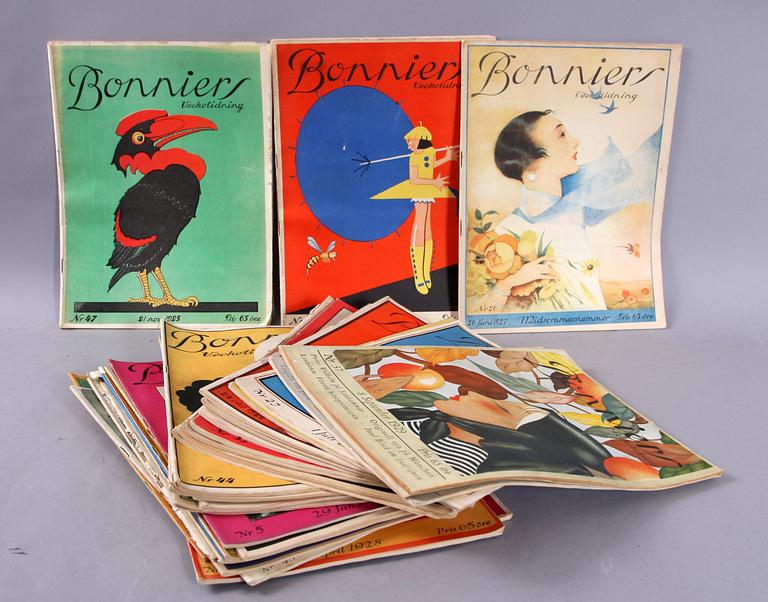 BONNIERS VECKOTIDNING, 30 st, 1920-tal.