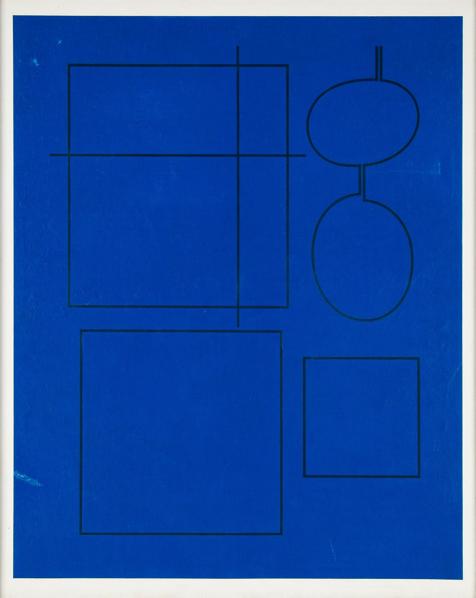 Ole Schwalbe, oil on canvas, signed and dated 1962 on verso.